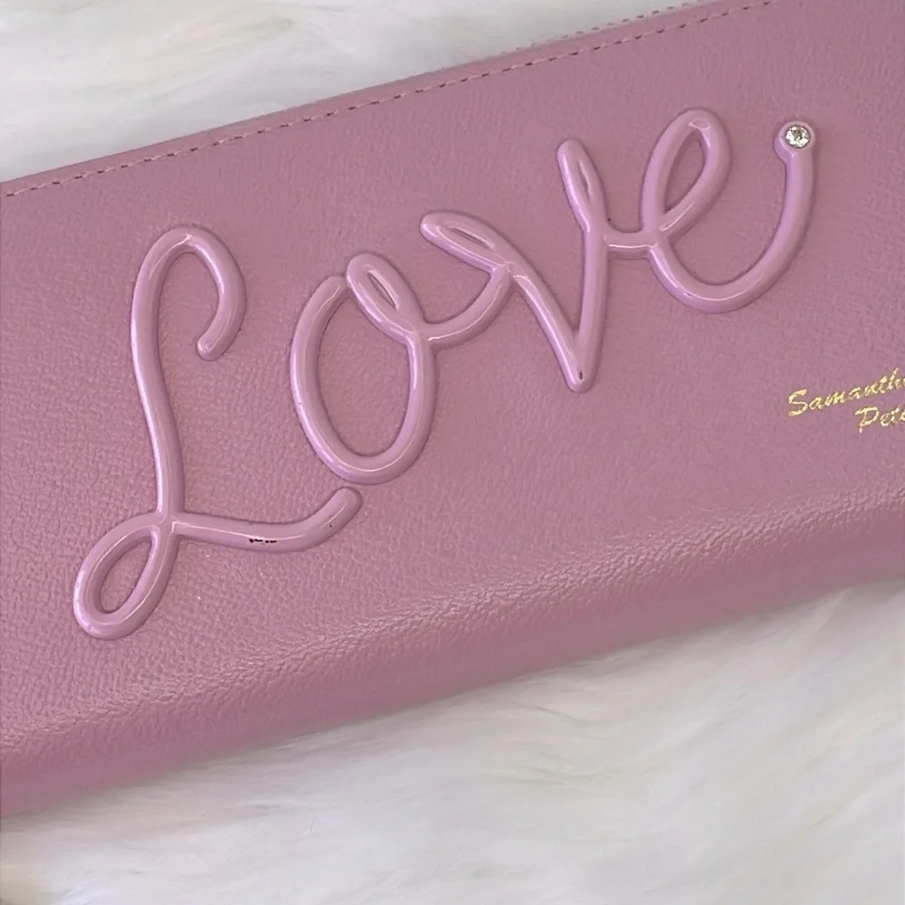 Samantha Thavasa Pink “Love”‎ Zippy Wallet